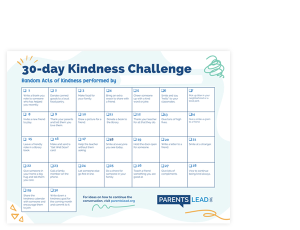 30-day Kindness Challenge