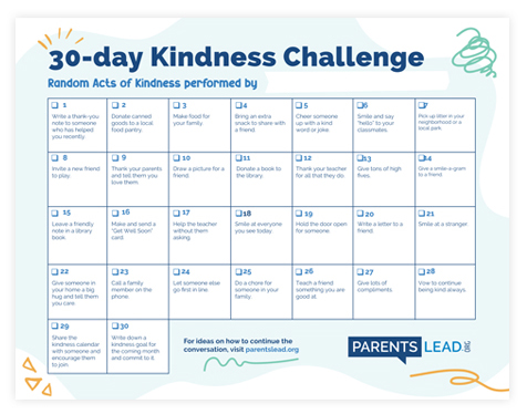 30-day Kindness Challenge