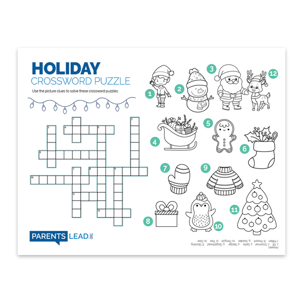 Holiday Crossword PUzzle