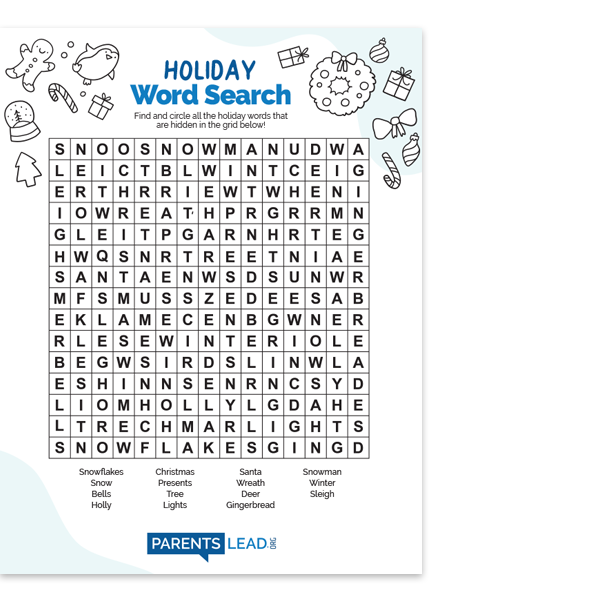 Holiday Word Search